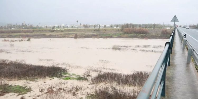 mapa rios alerta roja andalucia borrasca leonardo febrero 2026