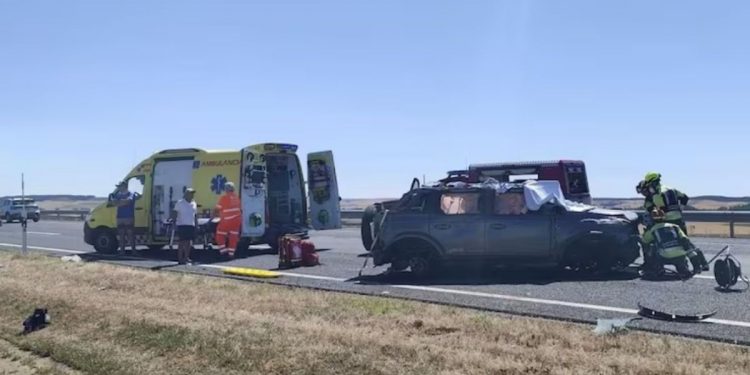 Tragedia en la A-67: fallecen cuatro miembros de una familia vallisoletana en un accidente de tráfico