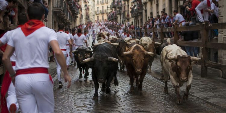 Séptimo encierro de San Fermín 2026: los toros de Miura completan el recorrido en dos minutos y 34 segundos