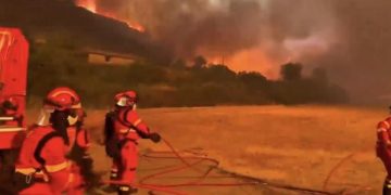 Alarma en las Cinco Villas: el incendio de Orés arrasa ya 12.000 hectáreas y obliga a proteger Malpica y Uncastillo