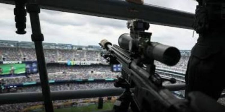 Francotiradores desplegados en el MetLife Stadium para proteger a Donald Trump durante la final
