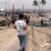 Así quedó la zona marroquí de la frontera con Ceuta: vehículos calcinados y numerosos daños