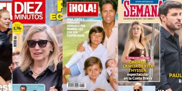 Las revistas se vuelcan con Paula Echevarría y el primer posado familiar de Ana Boyer con su hija Mía