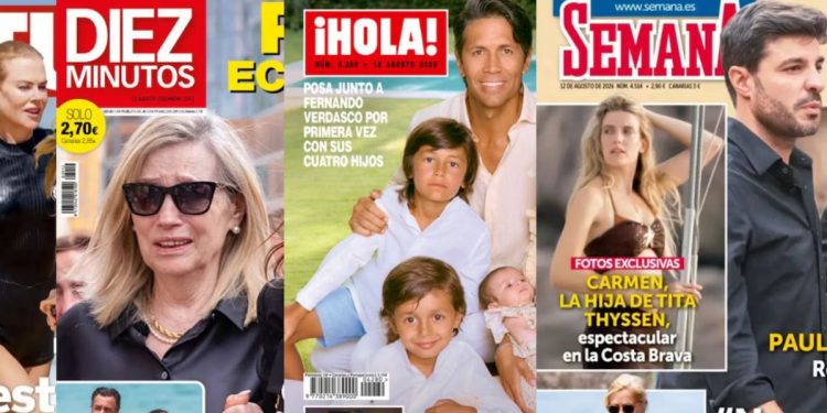 Las revistas se vuelcan con Paula Echevarría y el primer posado familiar de Ana Boyer con su hija Mía
