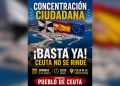 Ceuta convoca una concentración ciudadana este domingo en la Plaza de la Constitución tras la crisis vivida en la ciudad