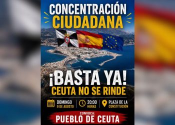 Ceuta convoca una concentración ciudadana este domingo en la Plaza de la Constitución tras la crisis vivida en la ciudad