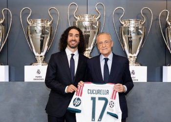 Marc Cucurella presentado como nuevo jugador del Real Madrid y apunta a titular ante la Real Sociedad en el Santiago Bernabéu