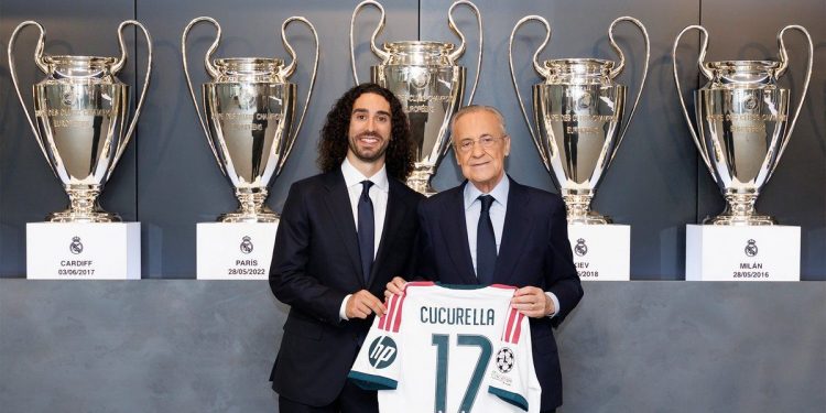Marc Cucurella presentado como nuevo jugador del Real Madrid y apunta a titular ante la Real Sociedad en el Santiago Bernabéu