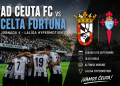 El AD Ceuta busca ante el Celta Fortuna el punto de inflexión de su temporada