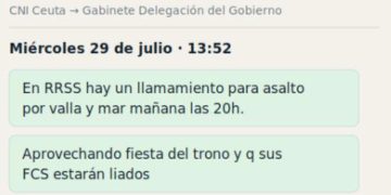 La Moncloa resta trascendencia al aviso del CNI por WhatsApp sobre Ceuta al no existir informe oficial