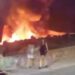 Un incendio arrasa 40 chabolas junto a las naves del Tarajal