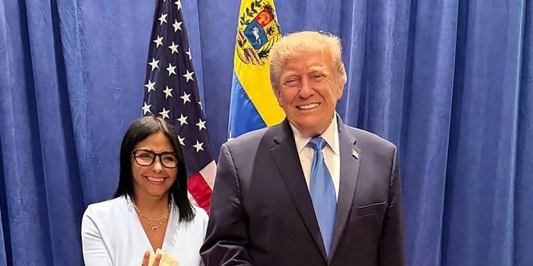 Delcy Rodríguez y Donald Trump se reúnen en Nueva York para fortalecer relaciones