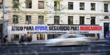 Desahucio de Maricarmen en Madrid genera protestas y tensión