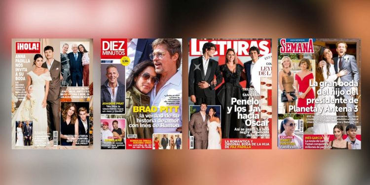 Boda de Anna Padilla y paternidad de Joaquín Prat: las exclusivas de las revistas del corazón en sus portadas de hoy