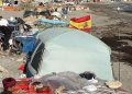 La UIR despliega un operativo en el Trampolín para desmantelar un mercado ilegal en el asentamiento de Ceuta