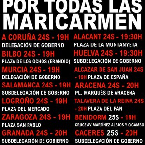 Movilizaciones en 17 localidades tras desahucio de Maricarmen