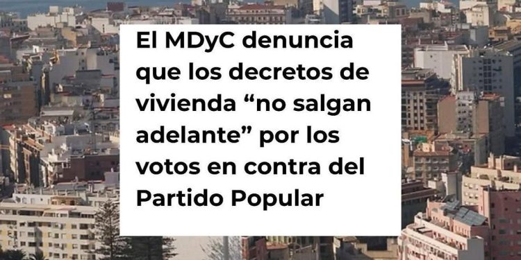 MDyC cuestiona al PP por falta de construcción de viviendas