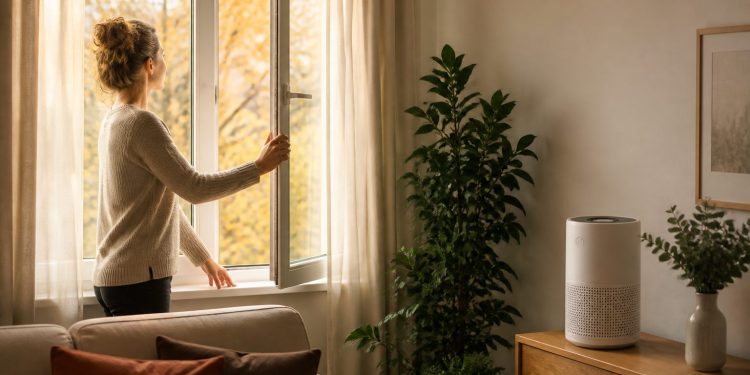 Cómo mejorar la calidad del aire en casa en otoño: ventilación, filtrado y hábitos que suman