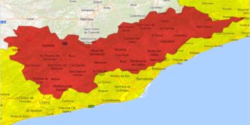 La AEMET eleva a rojo el aviso en Barcelona por lluvias torrenciales y activa la alerta naranja en Girona, Castilla y León y Extremadura