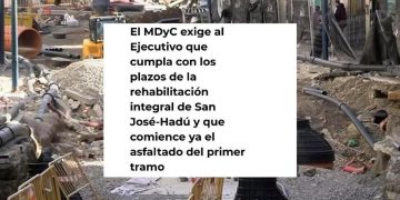MDyC Ceuta denuncia retraso en obras de asfaltado