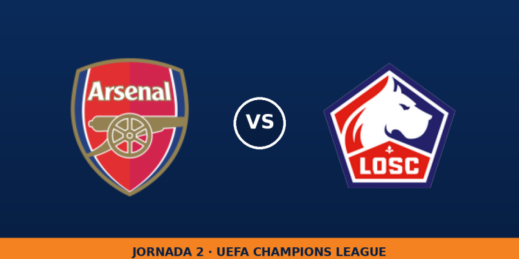 Arsenal – Lille: horario y dónde ver el partido