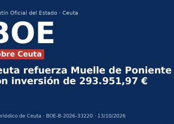 Ceuta refuerza Muelle de Poniente con inversión de 293.951,97 €