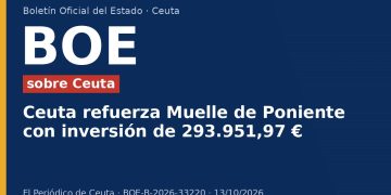 Ceuta refuerza Muelle de Poniente con inversión de 293.951,97 €