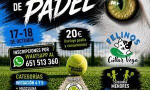 Crestanevada colabora en el I Torneo Benéfico de Pádel a favor de Felinos Cúllar Vega