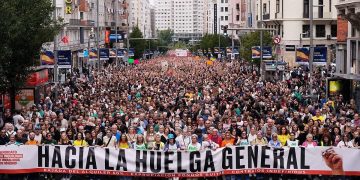 Movilizaciones para la huelga general del 11N se registran en Trabajo