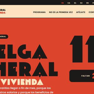 Huelga general del 11N por derecho a la vivienda y condiciones dignas