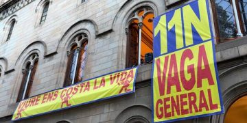 Inaugurada la Casa de la Vaga en la UB con apoyo a la huelga general