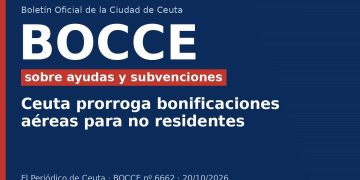 Ceuta prorroga bonificaciones aéreas para no residentes