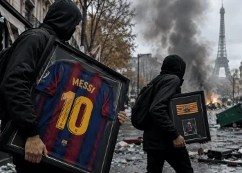 Roban de un comercio de París una camiseta del Barça y un brazalete de capitán firmados por Leo Messi durante los disturbios