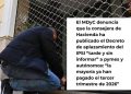 MDyC critica al Área de Hacienda por decreto tardío