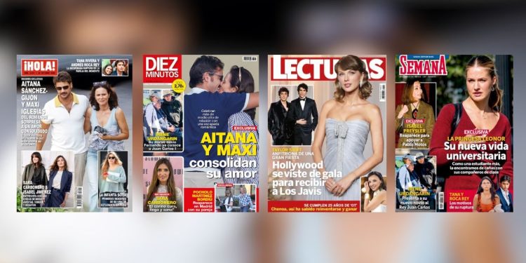 Maxi Iglesias y Aitana Sánchez-Gijón acaparan las portadas del corazón con su escapada romántica y un apasionado beso